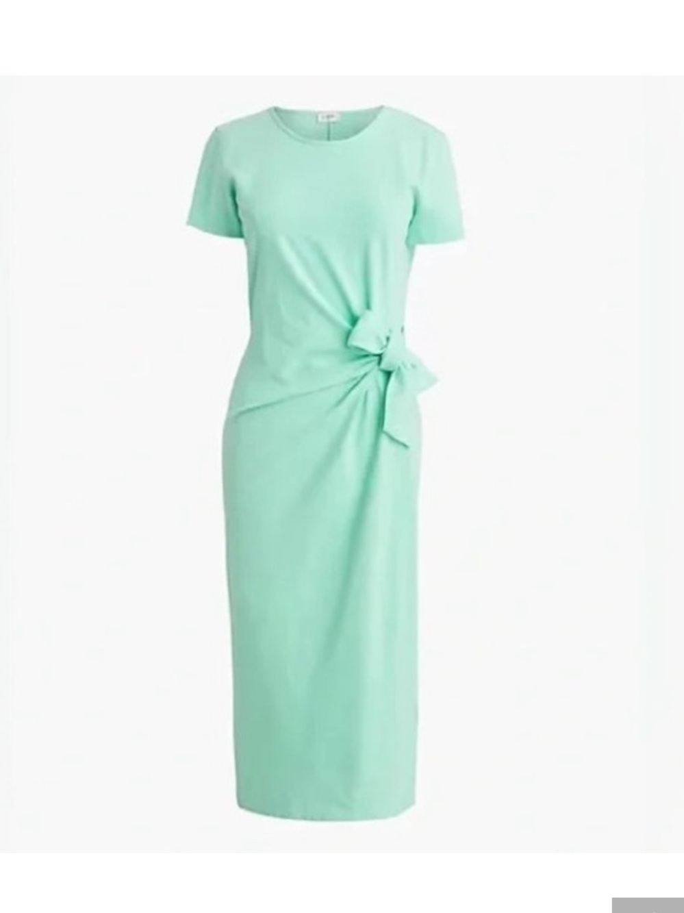J. Crew Mint Green Knot T-Shirt Dress